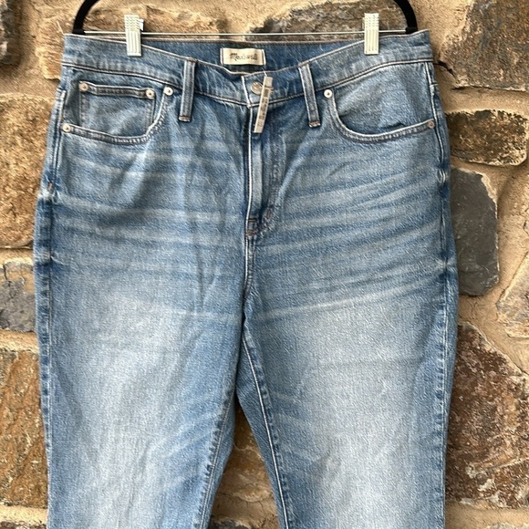 NWT MADEWELL The Plus High-Rise Slim Boyjean in Neal Wash: TENCEL Denim Size 32P - Picture 3 of 9